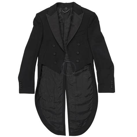 burberry tailcoat|Burberry felted wool topcoat.